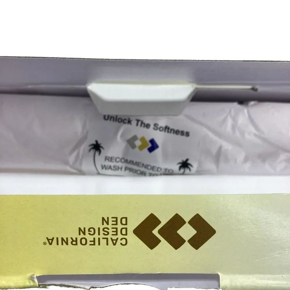 California Design Den Twin Sheet Set Bright‎ White 400 Thread Count 100% Cotton